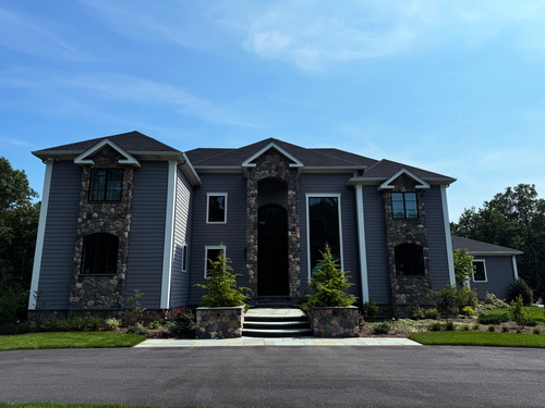 Professionally soft washed home exterior in Rhode Island